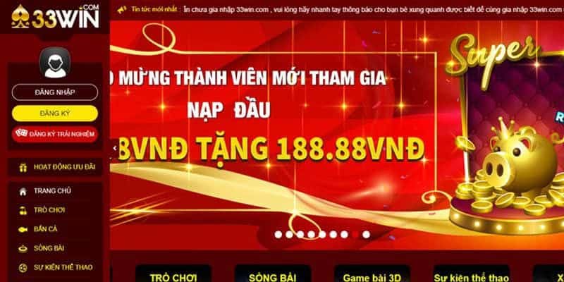 33Win Thể Thao – Cá Cược Kèo Cao Hấp Dẫn 2026 4 Hệ thống khuyến mãi đa dạng